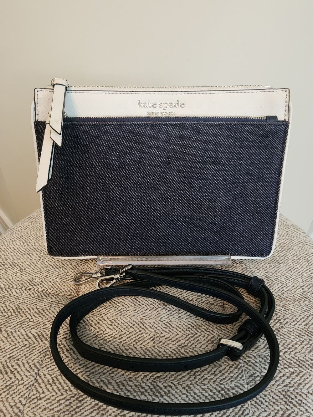 EUC Kate Spade Cameron Denim Colorblock Crossbody